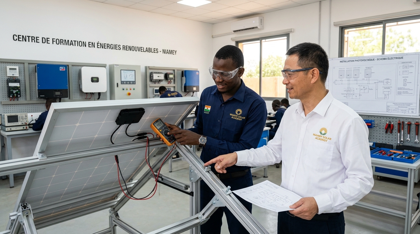 Atelier de Travaux Pratiques en Énergie Solaire à l'Institut