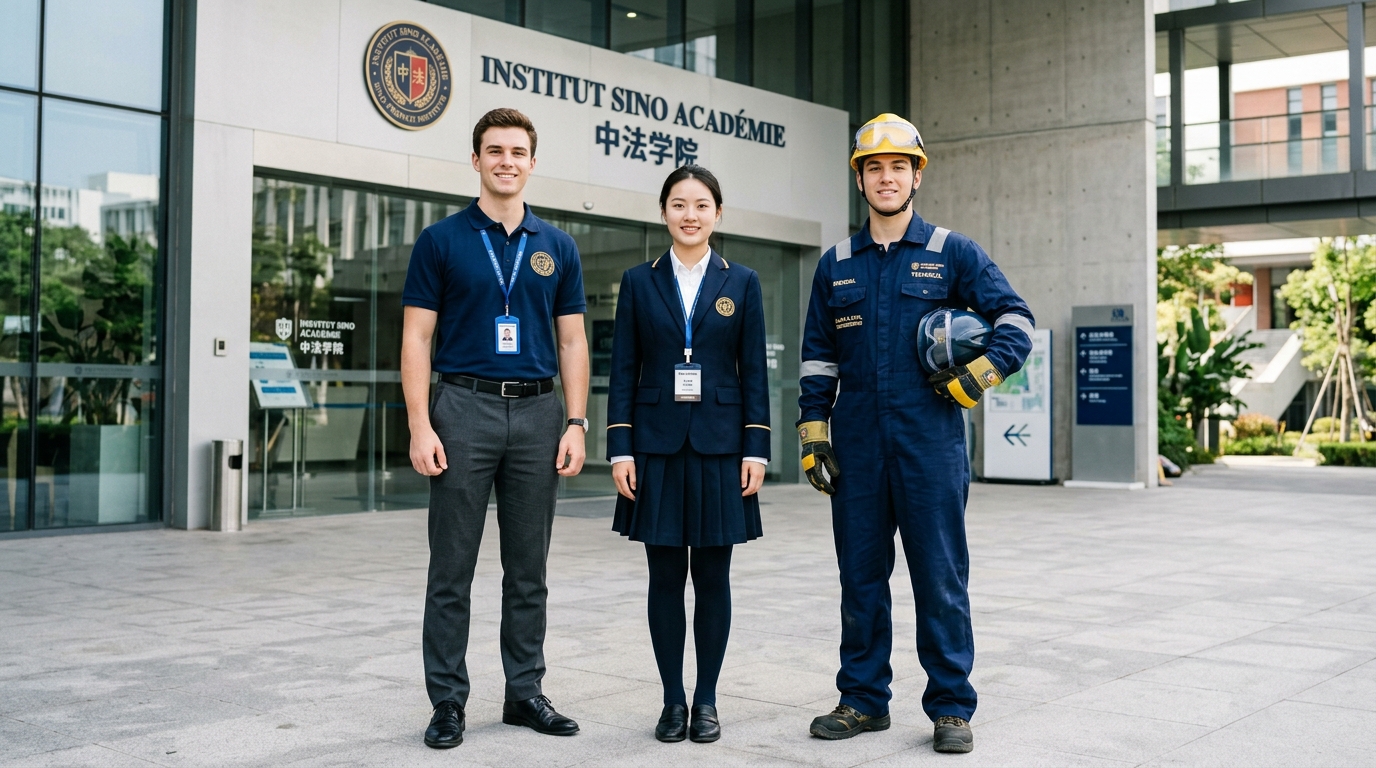 Lookbook officiel des tenues d'uniforme de l'Institut Sino Académie